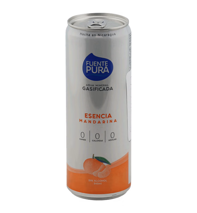Fuente Pura Agua Gasificada Mandarina