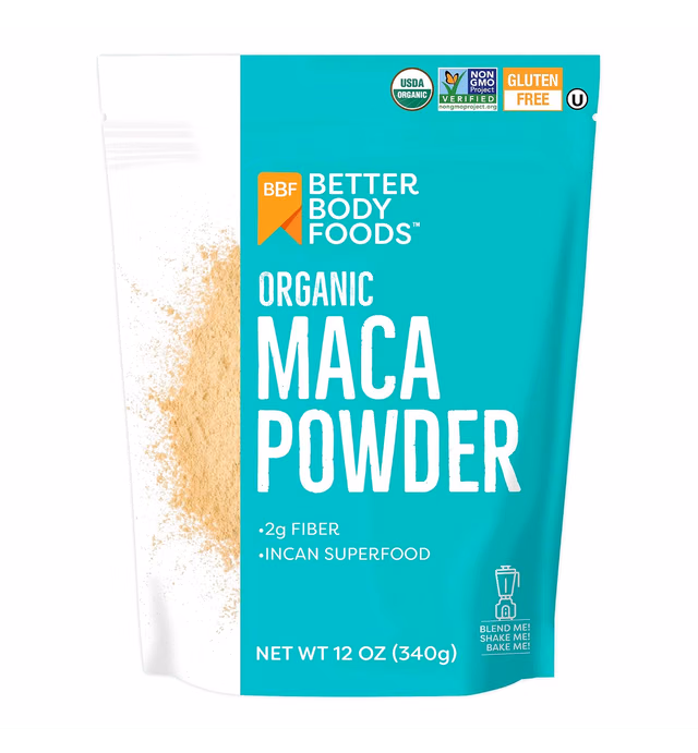 BetterBody Foods Organic Maca Powder, Non-GMO & Gluten-Free, 12 Ounce