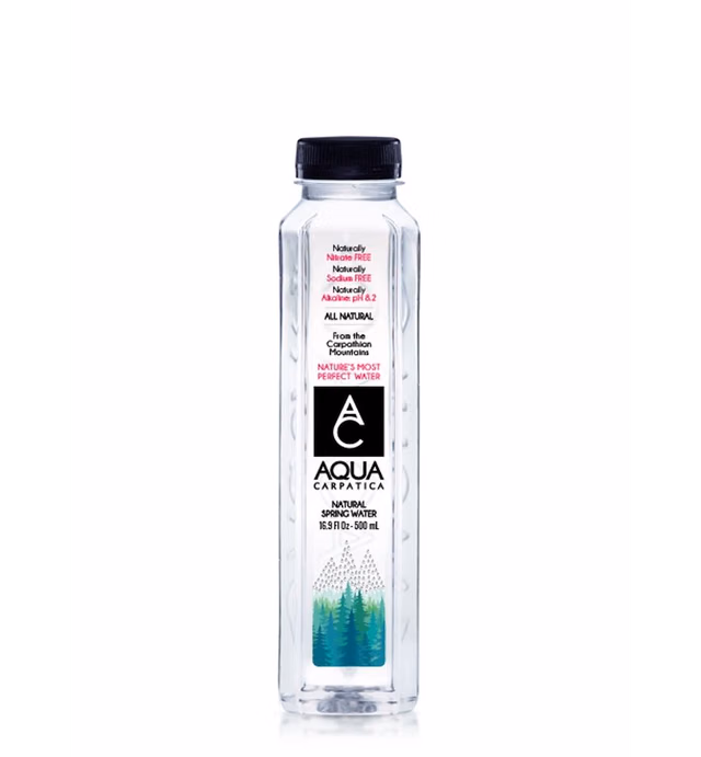 Aqua Carpatica Natural Spring Water, 16.91 Fl Oz (Pack of 24)