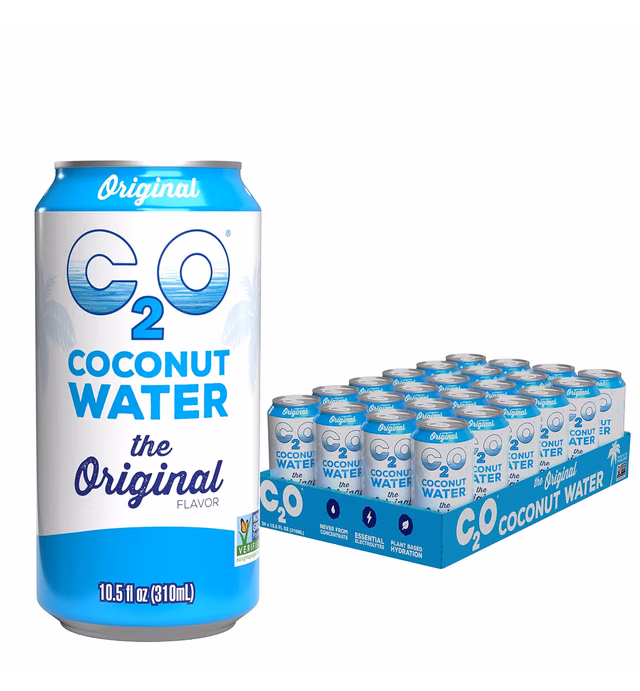 C2O Original Coconut Water, 10.5 FL OZ (24 Pack)
