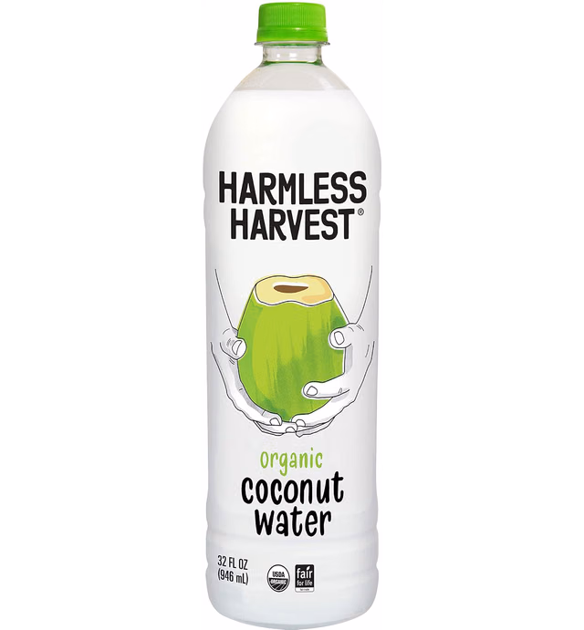 Harmless Harvest Raw Organic Coconut Water, 32 Oz Bottle