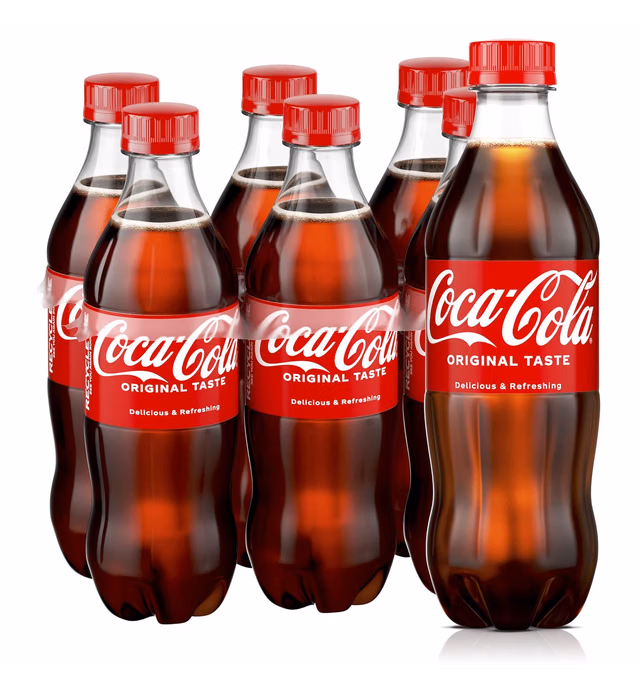 Coca-Cola Original, Soda Soft Drinks, 16 Fl Oz Bottles, 6 Pack