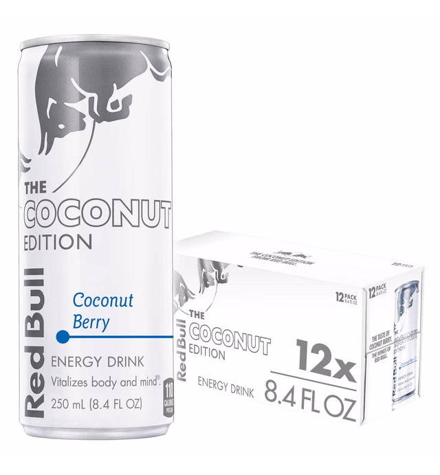 Red Bull Coconut Edition Coconut Berry Energy Drink, 8.4 Fl Oz, 12 Cans