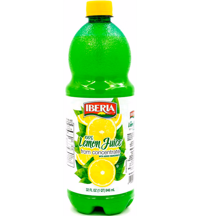 Iberia Lemon Juice from Concentrate, 32 fl oz
