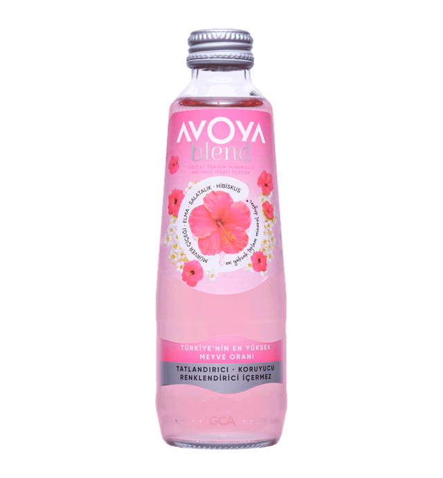Avoya Fruity Sparkling Mineral Water- Elderflower&Apple&Cucumber&Hibiscus.
