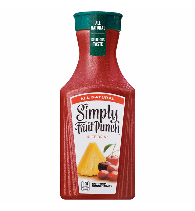 All Natural Simply Fruit Punch Juice Drink, 52 Fl Oz Bottle