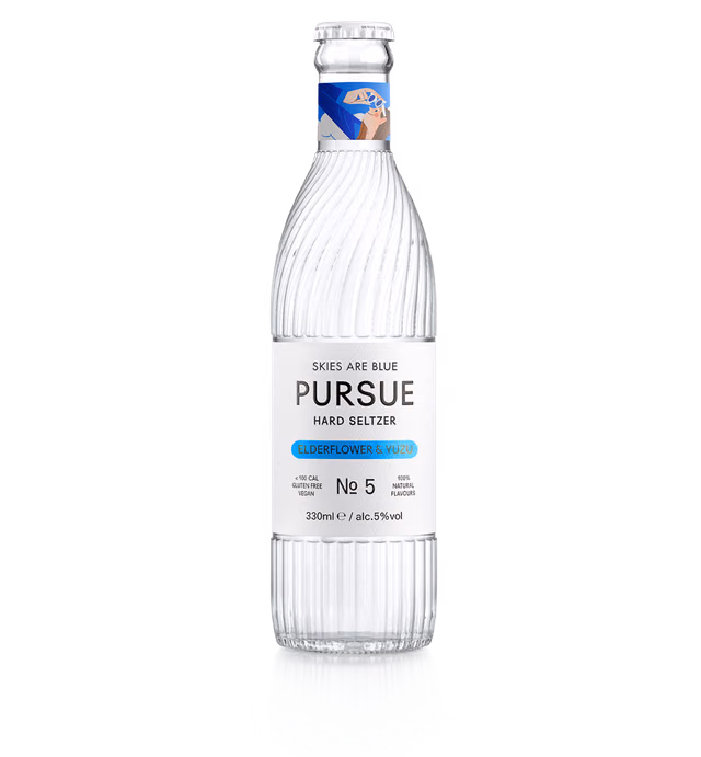 Pursue hard seltzer elderflower & yuzu