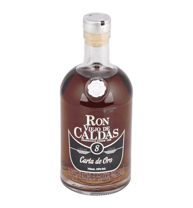 Ron Viejo de Caldas Carta de Oro 8 años