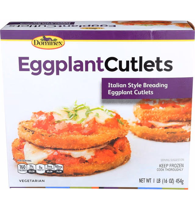 DOMINEX Eggplant Cutlets, 16 oz (frozen)