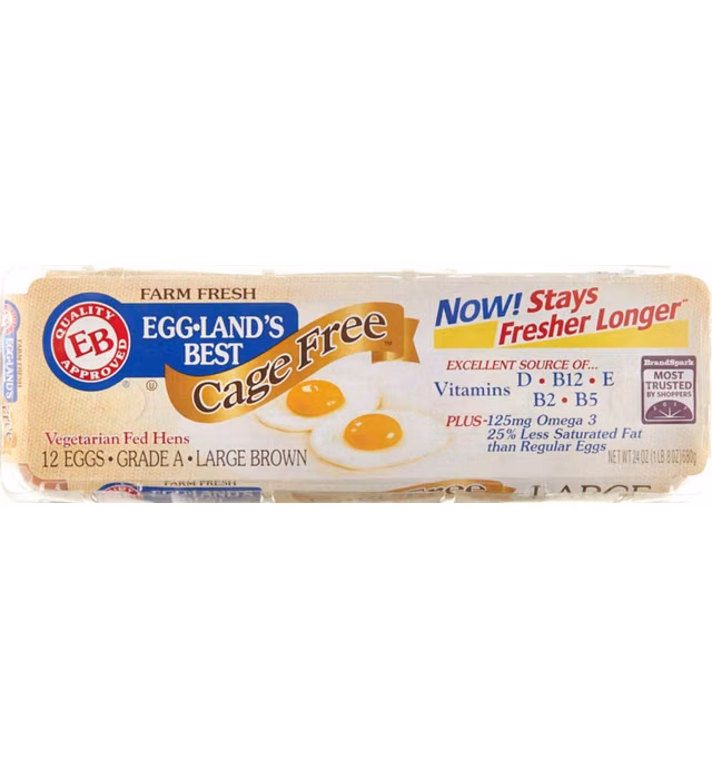 Eggland's Best, Large Cage Free Brown Eggs, 1 dozen