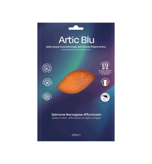 Salmone Norvegese Affumicato Artic Blu