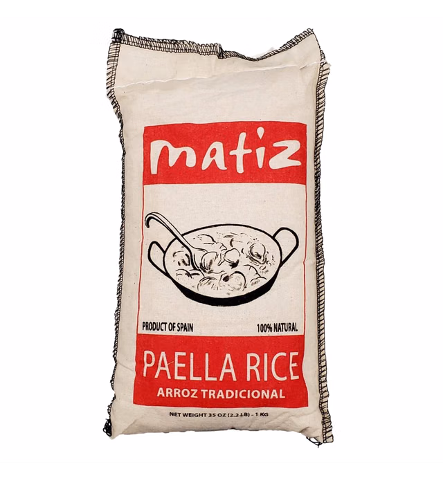 Matiz Valenciano Paella Rice from Spain (2 pack - 2.2 lbs. each) Traditional Spanish Medium-Grain | Risotto, Arrow Negro, Seafood Dishes | Natural Flavor | Soy and Gluten Free