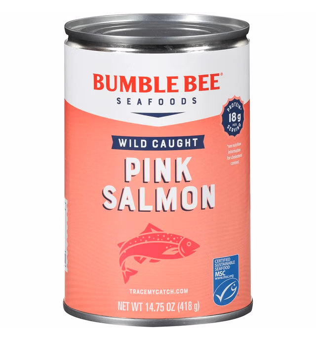 Bumble Bee Pink Salmon, Premium Wild, 14.75 oz