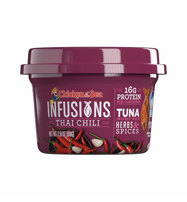 Chicken of the Sea Infusions Tuna, Thai Chili, 2.8-Ounce Cups (Pack of 6)