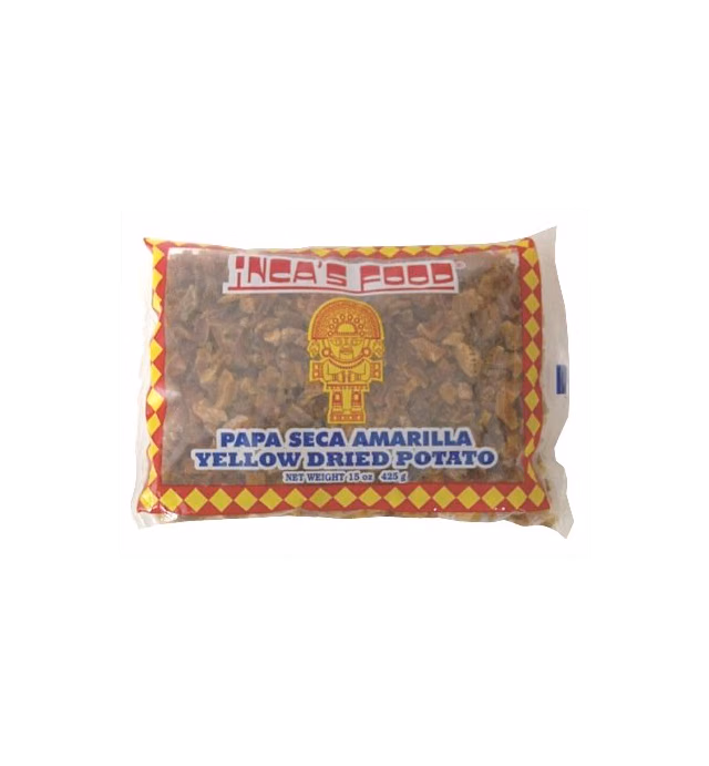 Inca's Food Papa Seca Amarilla/Yellow Dried Potato 15oz (425g Single Bag) - Product of Peru