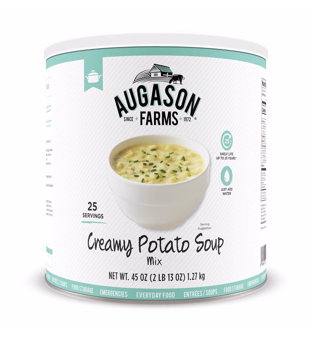 Augason Farms Creamy Potato Soup Mix #10 Can 45 Oz