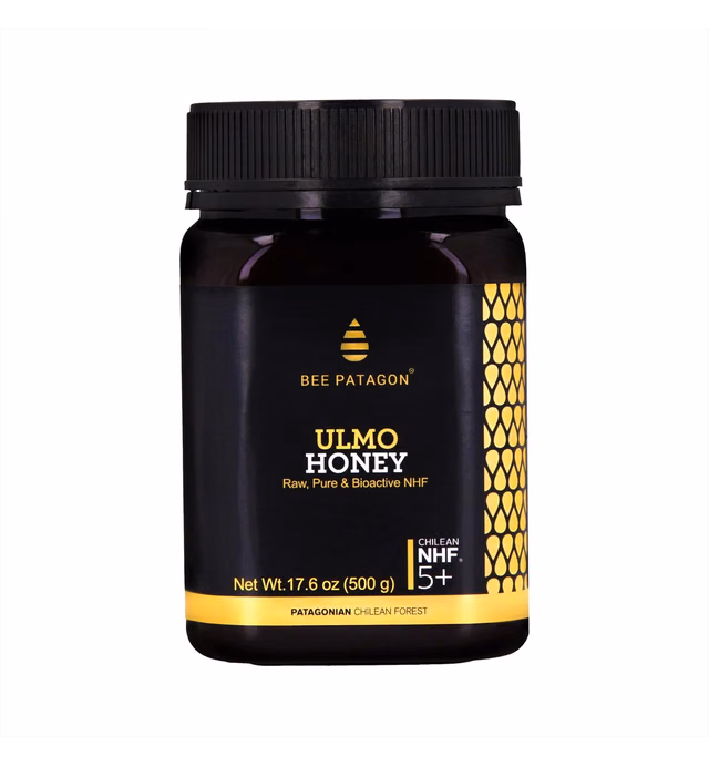 Bee Patagon Ulmo Creamy Raw Honey – Monofloral Bio Active Chilean Honey Jar – Support Immune System – Unpasteurized, Unprocessed and Unheated from Chilean Patagonia (17.6oz / 500g)