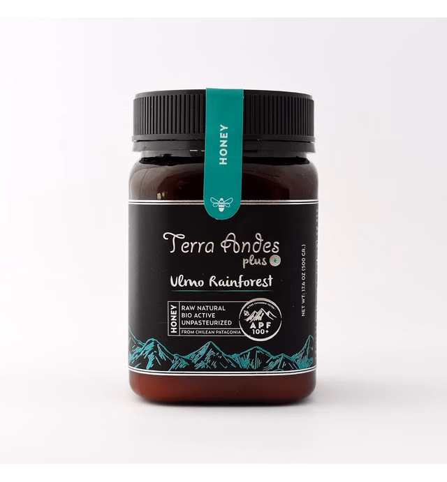 Ulmo Rainforest Raw Honey by TERRA ANDES PLUS | APF 100+ Pure Honey, 17.6 oz