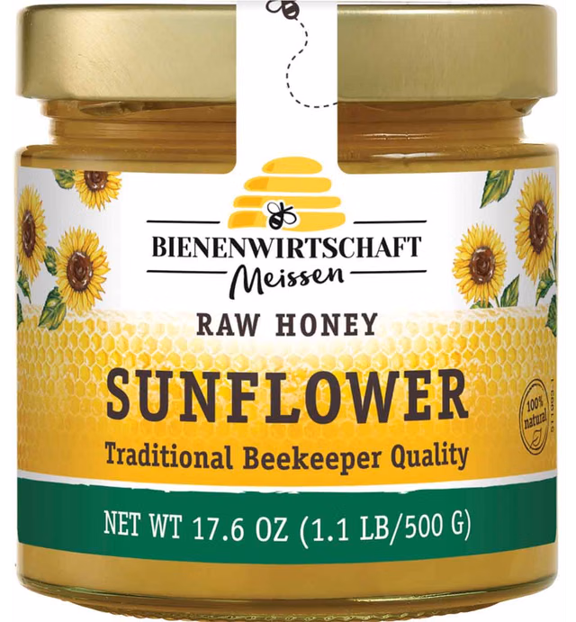 Bienenwirtschaft Honey, Sunflower, 17.6 Ounce