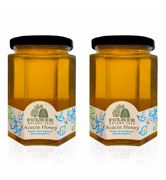 Sanniti Fulmer All Natural Hungarian Acacia Honey, 17.64 oz, (Pack of 2)