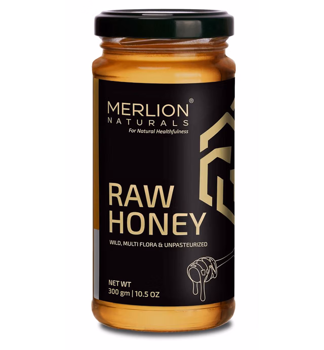 Merlion Naturals Raw Honey, Wild/Forest, Multiflora, and Unpasteurized (10.5 OZ)
