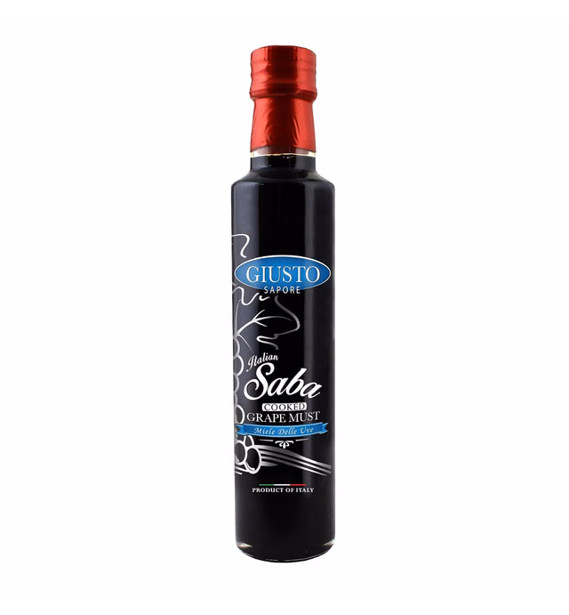 Giusto Sapore SABA Cooked Grape Must - 8.5 oz - Honey of the Grapes - Premium Italian Gluten Free Gourmet Brand - ONE Ingredient - Imported from Italy and Family Owned
