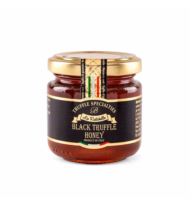 La Rustichella - Black Truffle Honey small (140g, 4,9 OZ) Vegan, Gluten Free, Cholesterol Free
