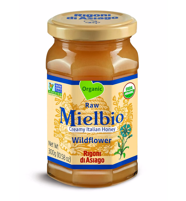Rigoni di Asiago Organic Mielbio Wildflower Creamy Honey, 10.58 ounce, (Pack of 1)