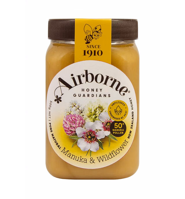 Airborne (New Zealand) Manuka with Wildflower Blend Honey 500g / 17.85oz