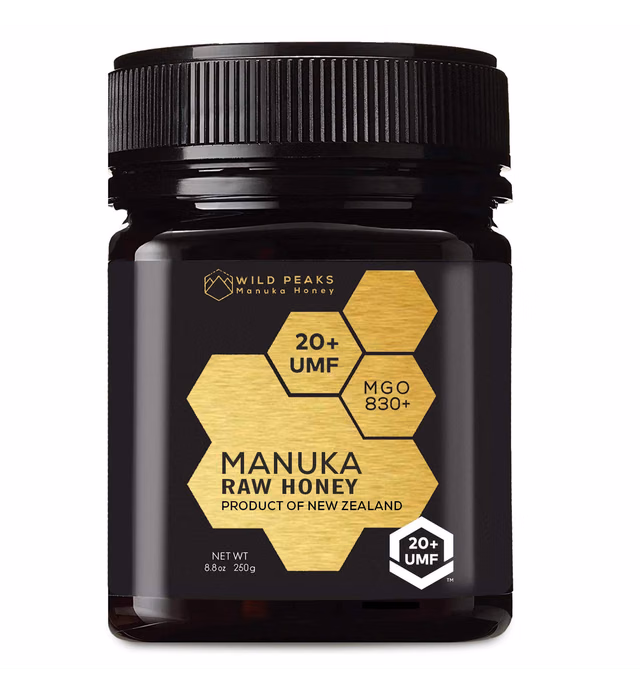 Wild Peaks Raw New Zealand Manuka Honey UMF 20+ (8.8 oz) (250g)