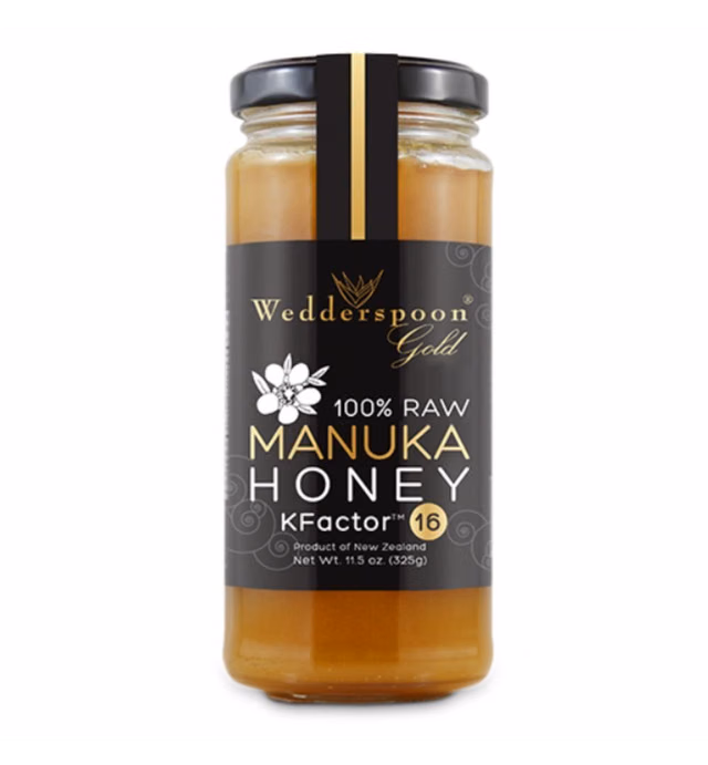 WEDDERSPOON Organic Raw Manuka Honey Kfactor 16, 11.5 OZ