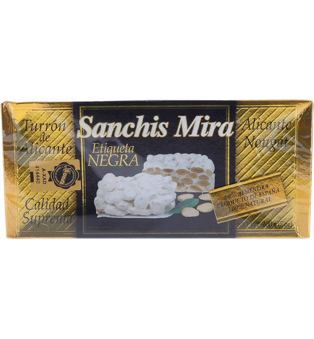 Sanchis Mira Almond & Honey Alicante Turron 200 g x 1