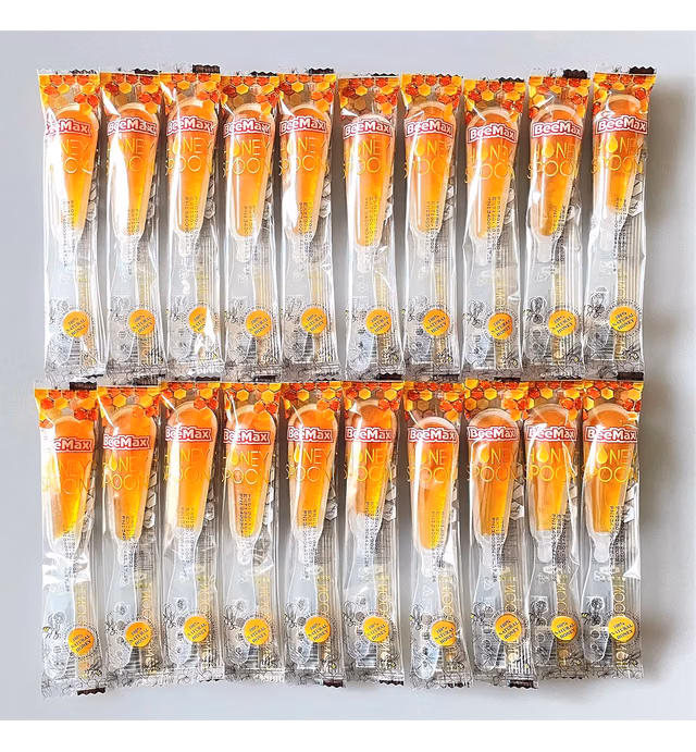 beemax Honey Spoon | 100 percent Anatolian Wild Flower Honey | 2.5 Oz | Pack of 2 (20 Total Honey Spoons)