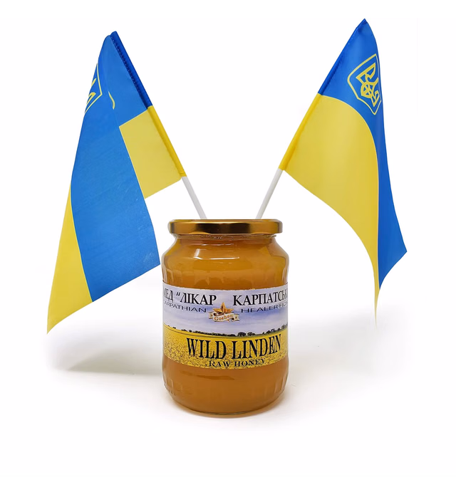 Goshen Honey Amish Extremely Raw Carpathian Pure Wild LINDEN Honey 100% Organically Natural with Life Enzymes Health Benefits Unfiltered Unprocessed OU Kosher Certified Glass Jar | 908 G