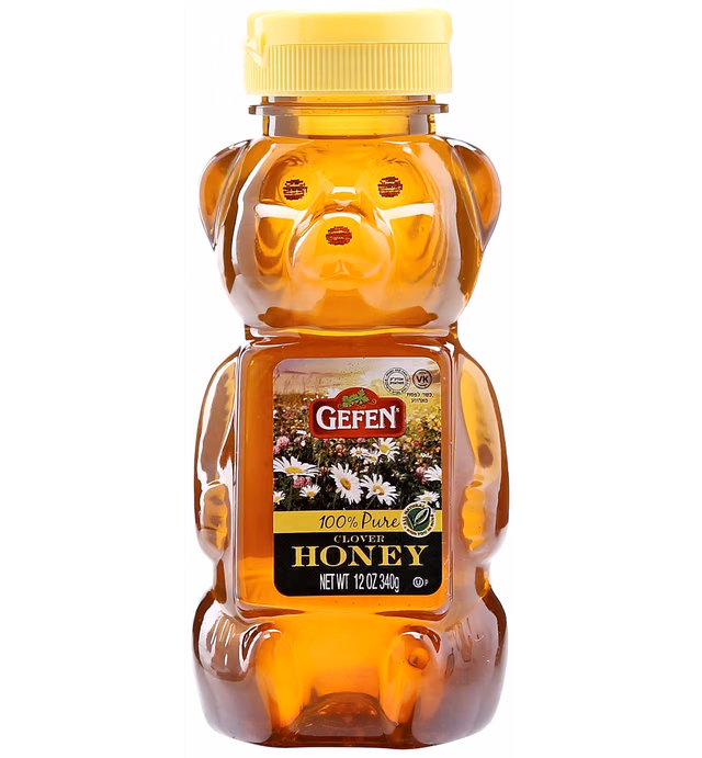 Gefen Honey Bear, 100% Pure Clover Honey, 12 oz