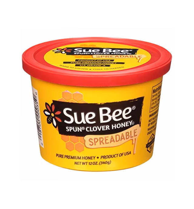 Sue Bee Spun Clover Honey 12 Oz (Pack of 2)