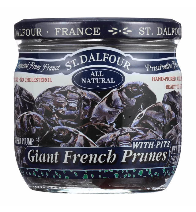 Charles Jacquin-St.Dalfour Prunes, Giant French, 7-Ounce (Pack of 6)