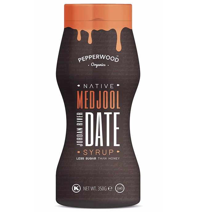 Medjool Date Syrup 12.3 Ounce - 100% Pure Jordan River Medjool Dates - Non-GMO, Vegan, Kosher.