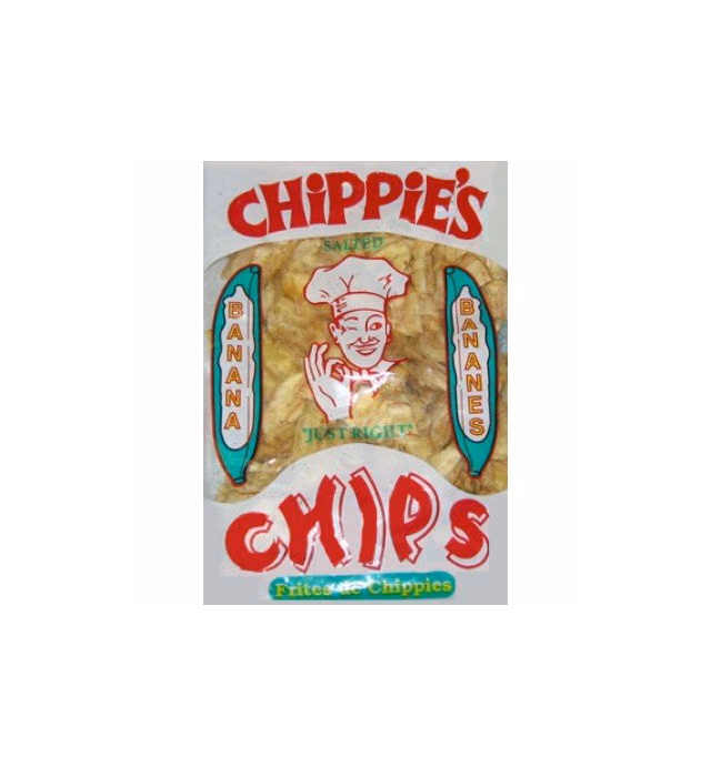 CHiPPiE'S Banana Chips (1.25 ozs.)-6 Small Packs Not Sweetened but Salted "Just Right"