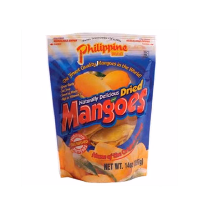 Philippine Brand Dried Mango, 14-Ounce Pouches (Pack of 2)