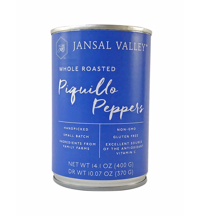 Jansal Valley Whole Roasted Piquillo Peppers, 14.1 Ounce