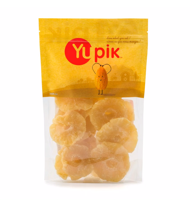Yupik Dried Pineapple Rings, Sulfite Free, 2.2lb