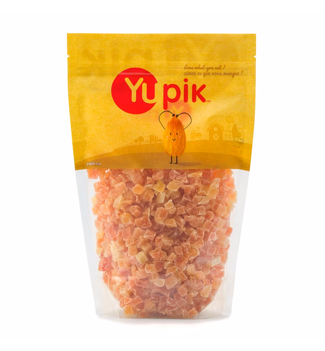 Yupik Sulfite Free Dried Fruits Diced Papaya, 35.2 Ounce