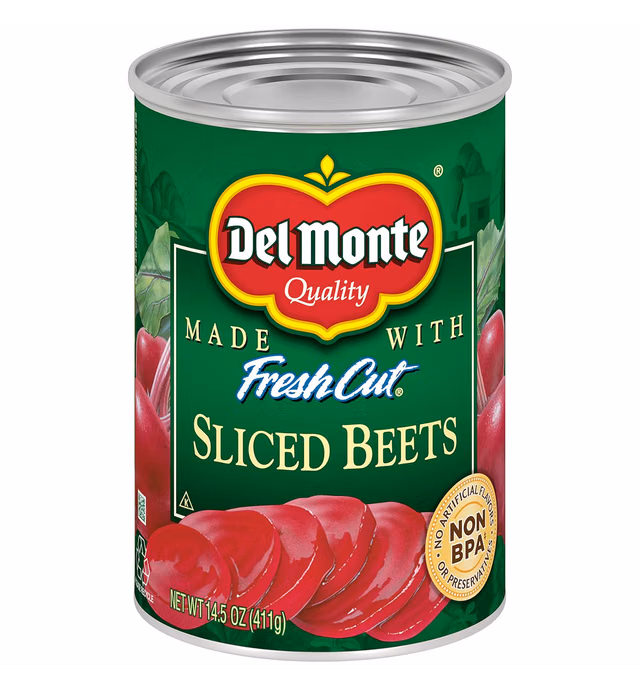 Del Monte Canned Fresh Cut Sliced Beets, 14.5 Oz
