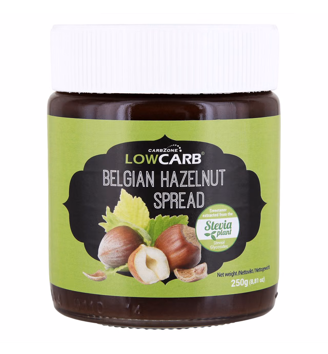 Low Carb Belgian Hazelnut Spread 250 g - CarbZone - (2-pack)