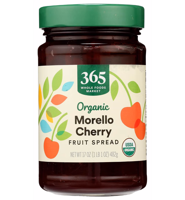 365 by Whole Foods Market, Fruit Spread Cherry Organic, 17 Ounce