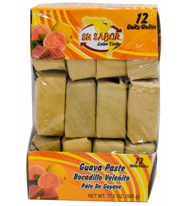 SU SABOR Guava Paste Bocadillo Veleñito 12 units 17.6 ounces /500 grams