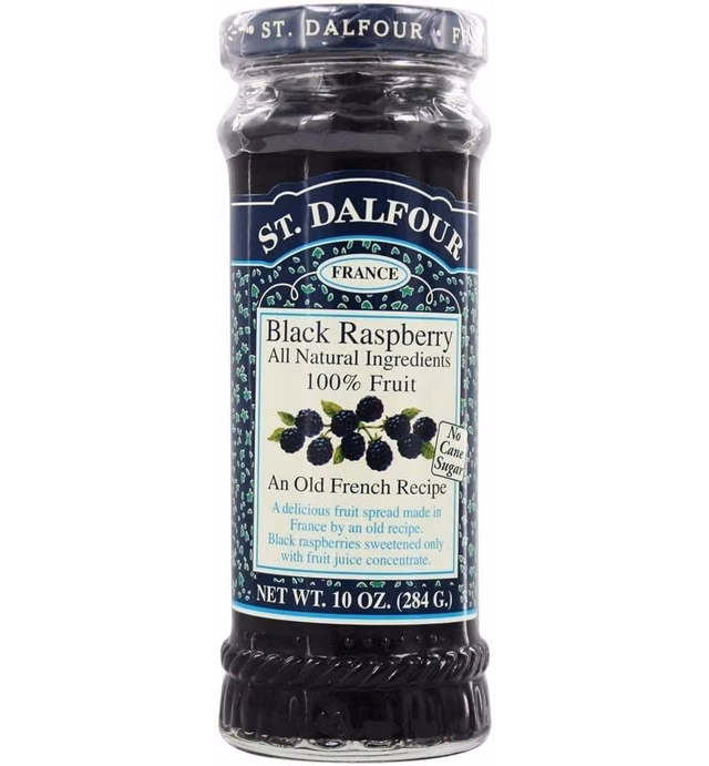 St. Dalfour All Natural Fruit Spread Black Raspberry -- 10 oz