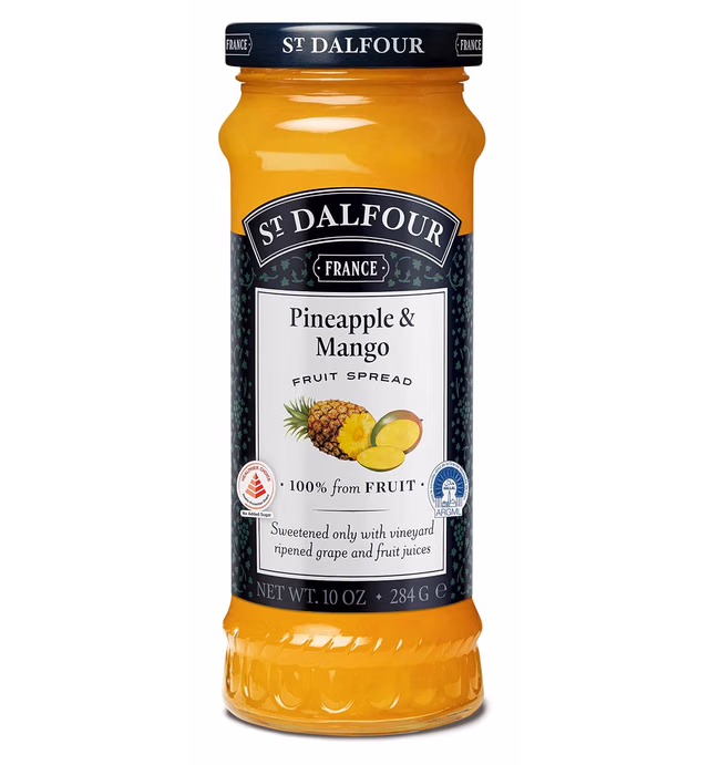 St. Dalfour Pineapple & Mango Fruit Spread, 10 Ounce