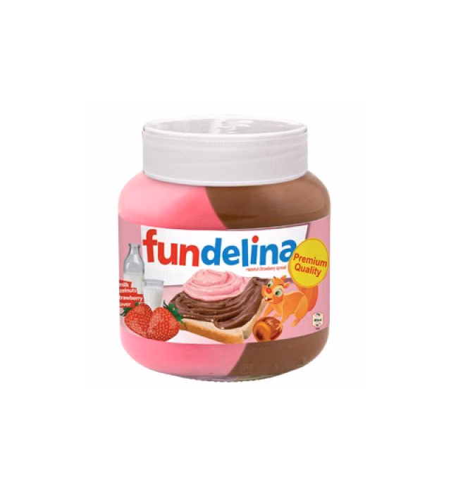 Fundelina All Natural Original Greece Hazelnut & Fruit Spreads (Chocolate Hazelnut Strawberry)